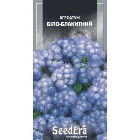 Квіти "Агератум" Біло-Блакитний 0.1г. SeedEra 4823114400940 фото