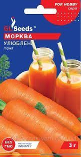 Морква "Улюблена" 3г. GL Seeds 4823096914534 фото