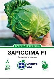 Капуста "Заріссіма" F1 білоголова 20 шт. Спектр-Агро 4820270303726 фото