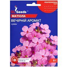 Матіола вечірній аромат Суміш  5г. GL Seeds. 4823096911915 фото